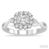 1/3 Ctw Diamond Semi-mount Engagement Ring in 14K White Gold